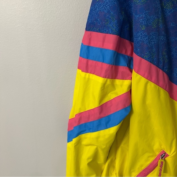 Tipsy Elves Sportswear Women’s Vintage Long Sleeve Windbreaker Jacket Sz L GUC - Picture 7 of 10